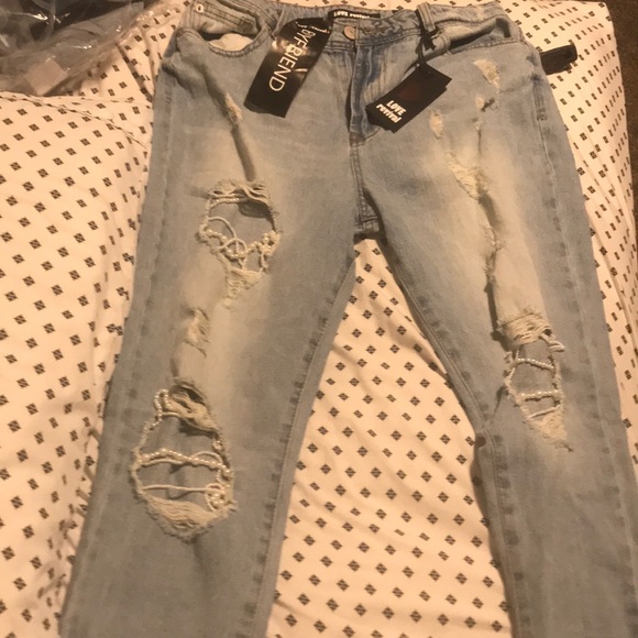 Fashion nova boyfriend jeans - Picture 1 of 2